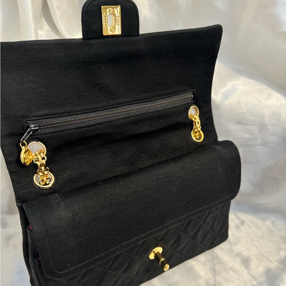 Chanel 2.55 Medium Classic Vintage Reissue Chain Jersey Double Flap Bag - Picture 8 of 16